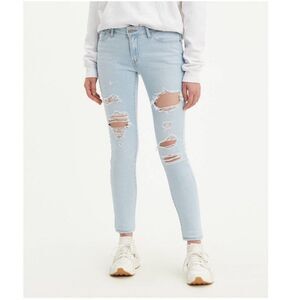 Levi's Women's 711 Mid-Rise Skinny Jeans - White Indigo 34